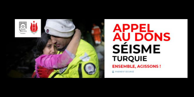 APPEL AU DONS SEISME TURQUIE